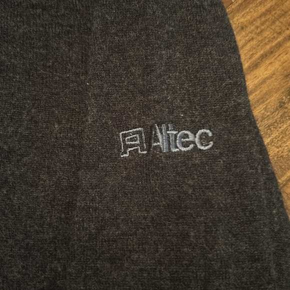 Dunning Golf-Altec Lagmore Quarter Zip-Merino Wool Cashmerere Blend-Charcoal-XL - Picture 4 of 4